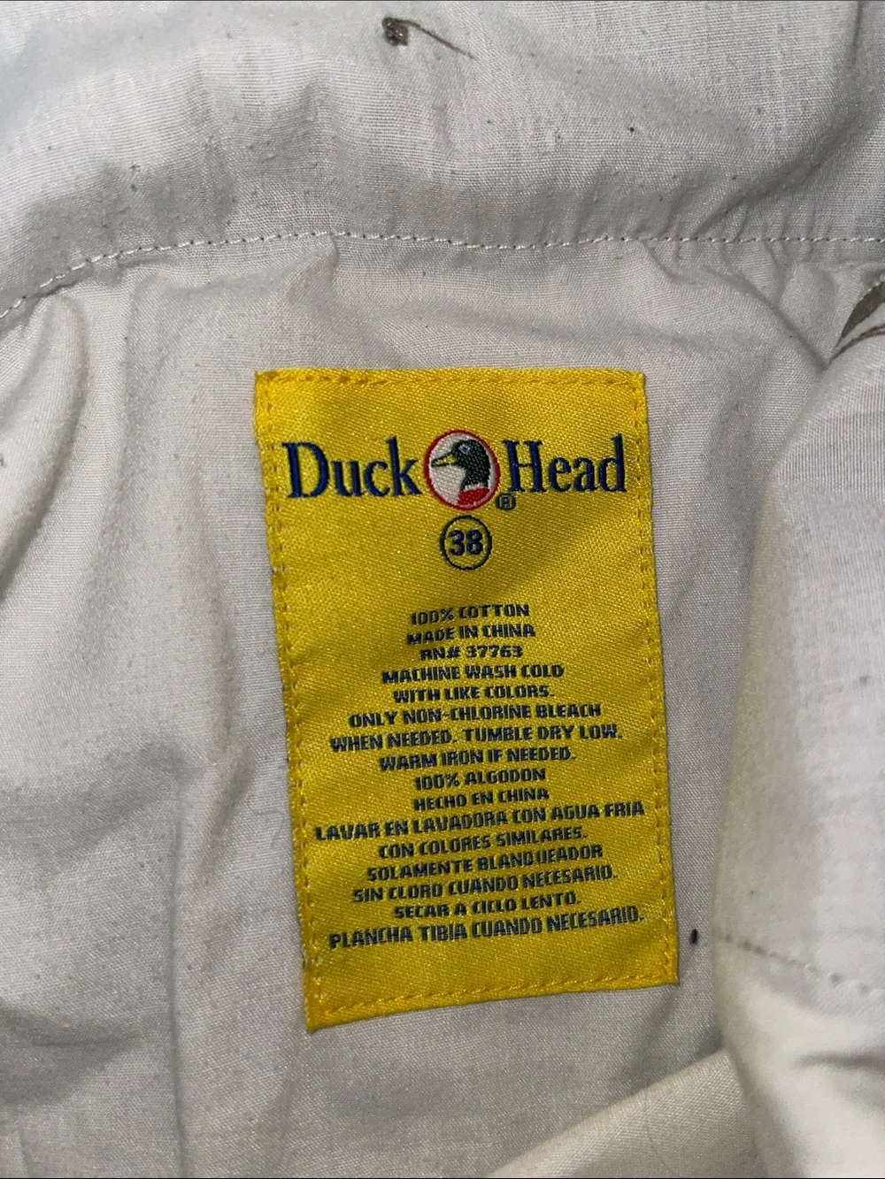 Vintage Duck Head Men's Light Olive Flat-Front Shorts